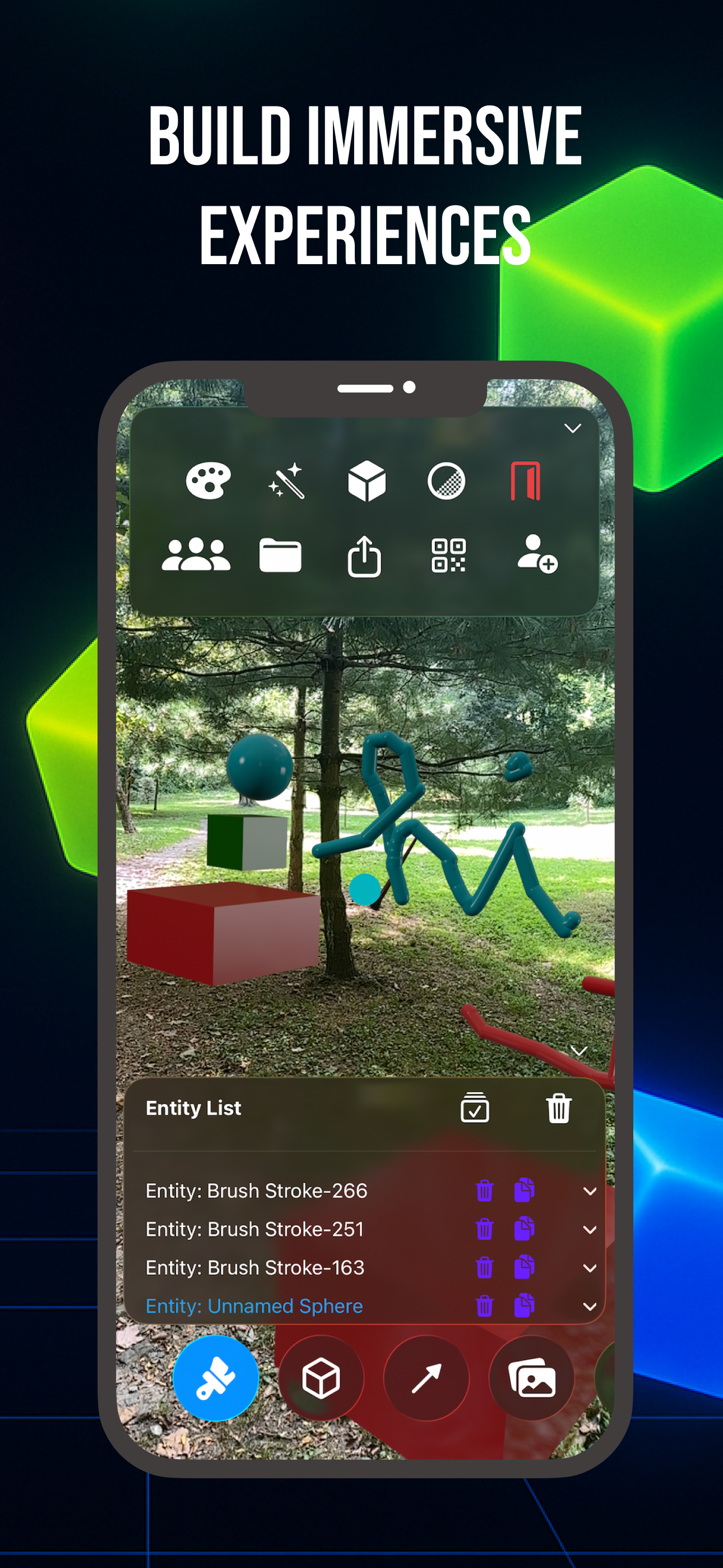 Vision3D app interface - Screen 2