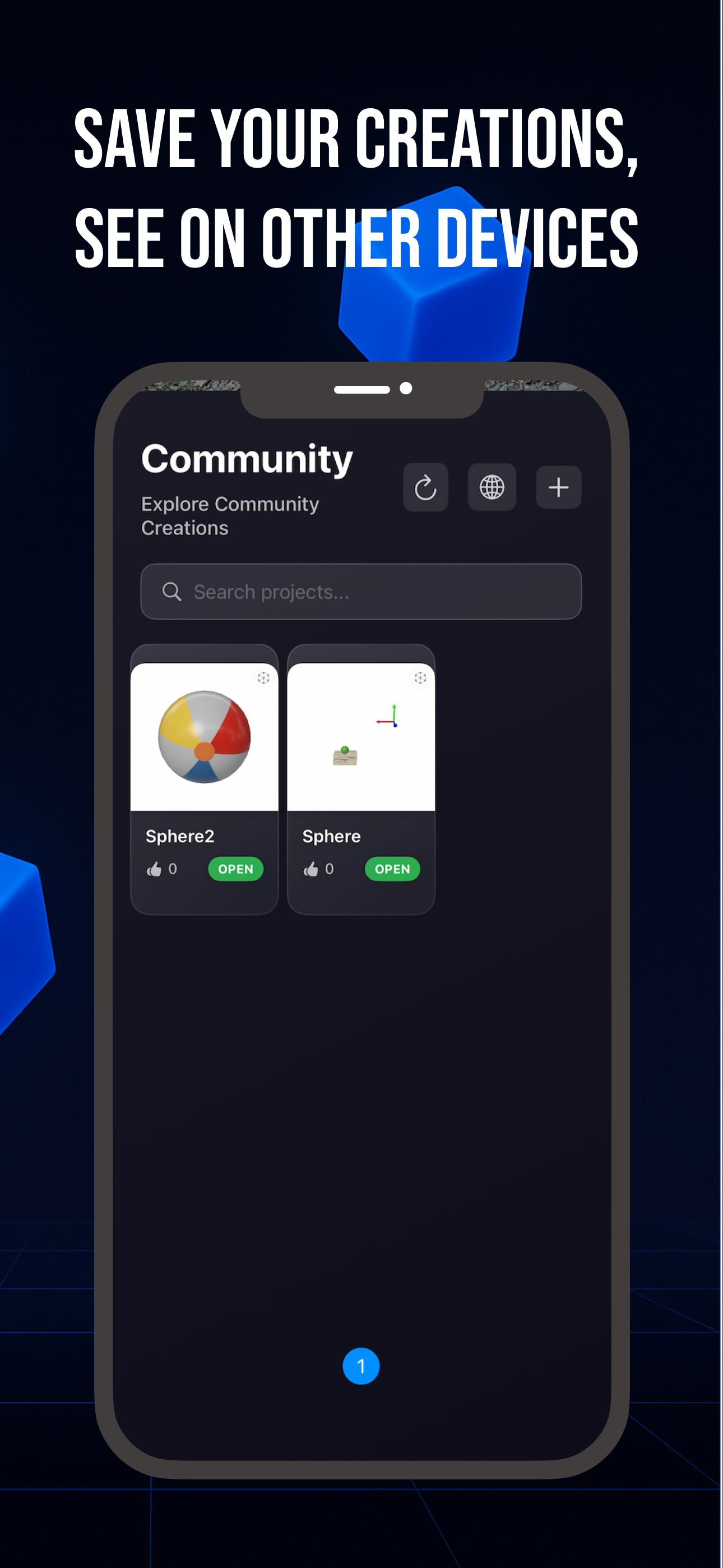Vision3D app interface - Screen 4